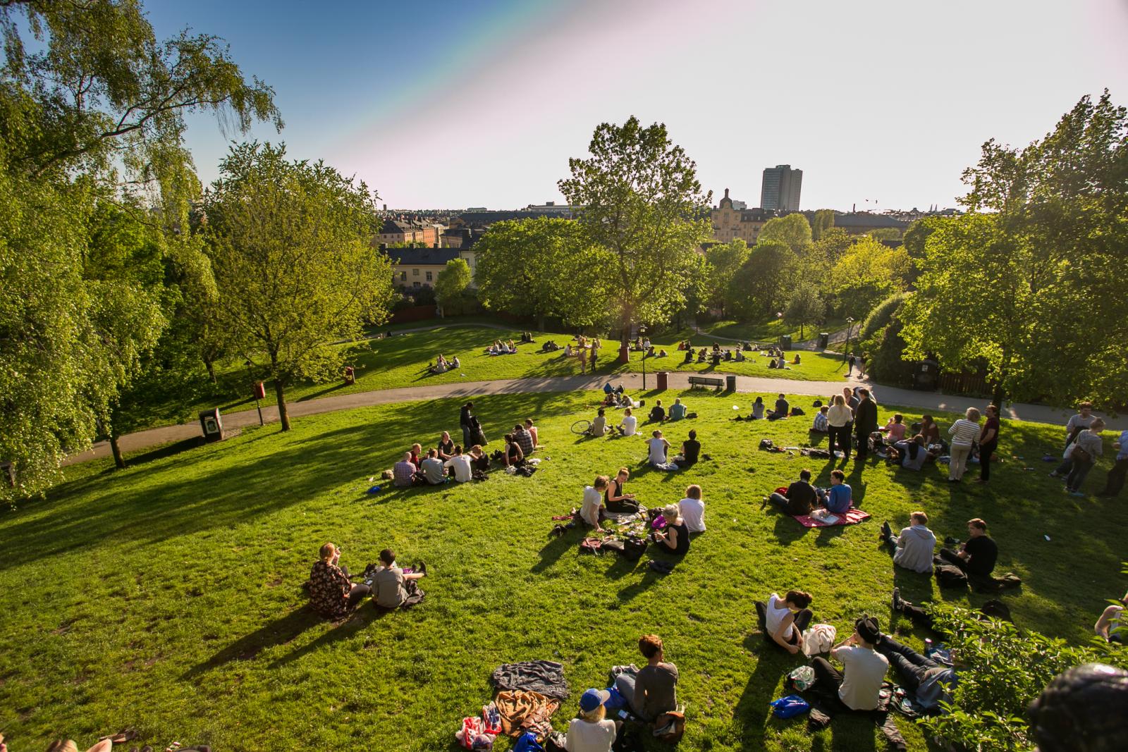 Menschen im Park